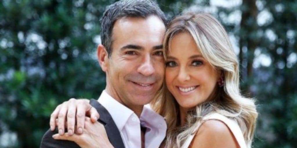 César Tralli arranca o terno e é flagrado em fotos como nunca visto antes ao lado de Ticiane Pinheiro
