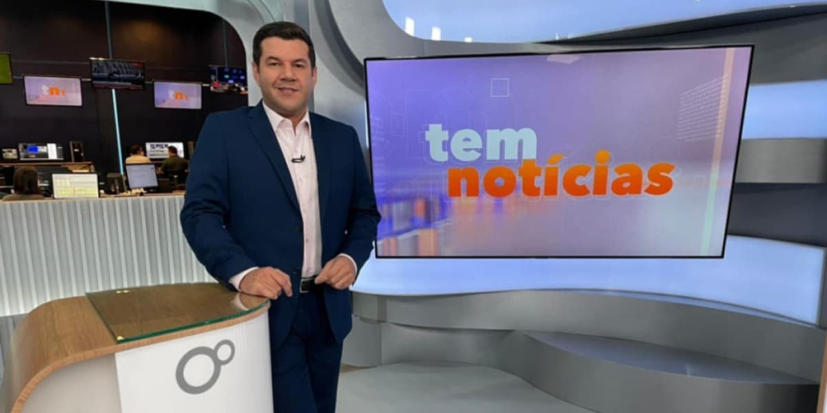 Daniel Schafer, apresentador do "TEM Notícias Bauru", afiliada da Globo (Foto: Divulgação/TV TEM)