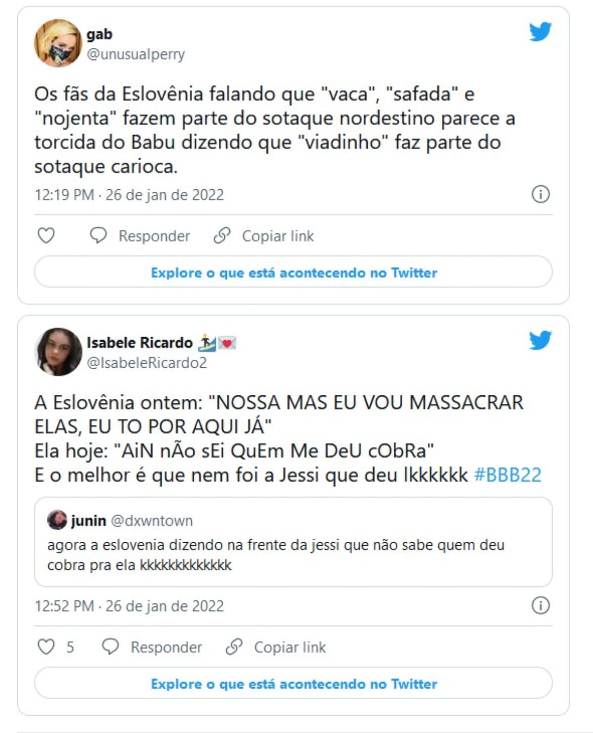 Internautas reagiram aos emojis negativos de Eslô (Foto: Reprodução / Twitter)