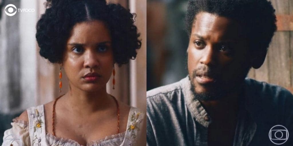 Nos Tempos do Imperador: Noivo de Justina, Guebo transa com Zayla às vésperas do casamento, fica balançado e toma drástica decisão