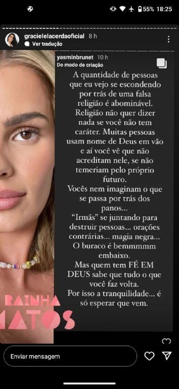 Graciele Lacerda explodiu em desabafo (Foto: Reprodução/ Instagram) Graciele Lacerda explodiu em desabafo (Foto: Reprodução/ Instagram)