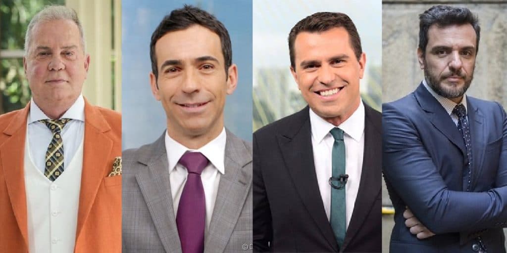 Luiz Fernando Guimarães, Tralli, Bocardi e Rodrigo Lombardi assumem os parceiros que escolheram para vida