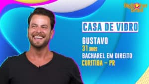 Gustavo é o novo integrante do BBB22 (Foto: Reprodução / Globoplay)