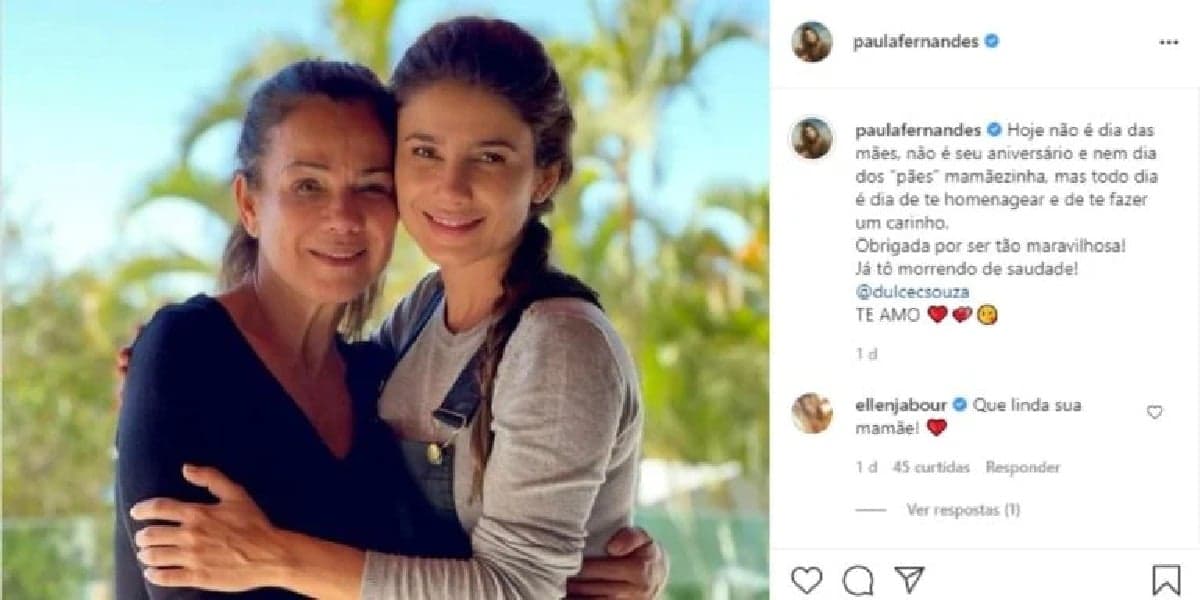 Paula Fernandes e sua mãe Paula Fernandes e sua mãe