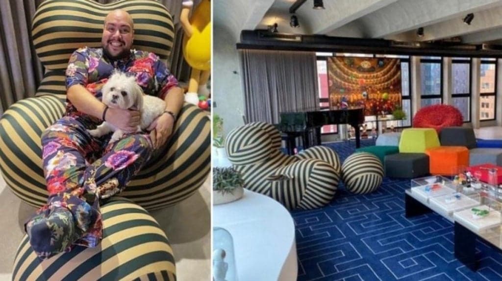 BBB22: Cobertura luxuosa de Tiago Abravanel tem R$100 mil só em poltronas
