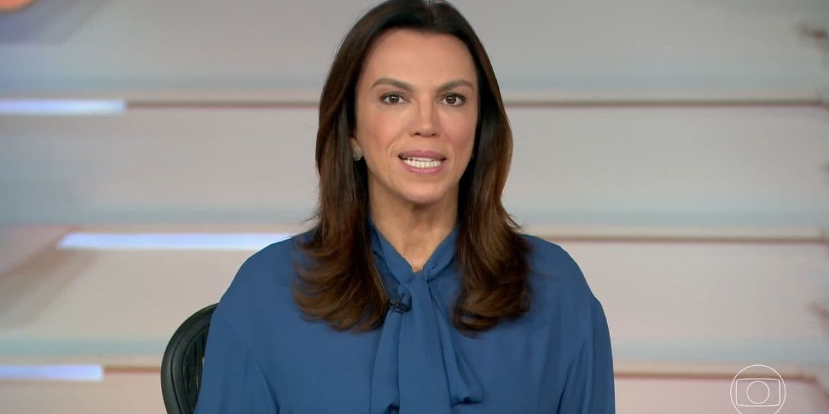 Ana Paula Araújo no "Bom Dia Brasil" (Foto: Reprodução/Globo) Ana Paula Araújo no "Bom Dia Brasil" (Foto: Reprodução/Globo)