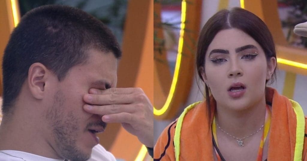 BBB22: Arthur Aguiar se decepciona com Jade Picon, cai nas lágrimas e recebe consolo de Naiara Azevedo