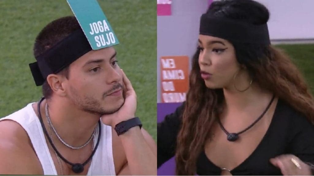 Maria enfia mão na testa de Arthur, ao vivo, no BBB22, público detona atitude e pede expulsão