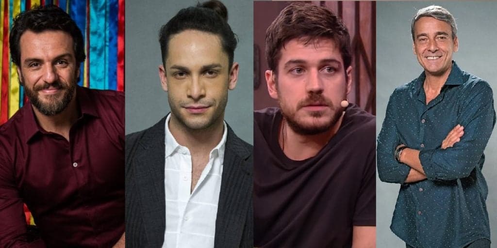 Rodrigo Lombardi, Rainer Cadete, Pigossi e Alexandre Borges mostram seus relacionamentos