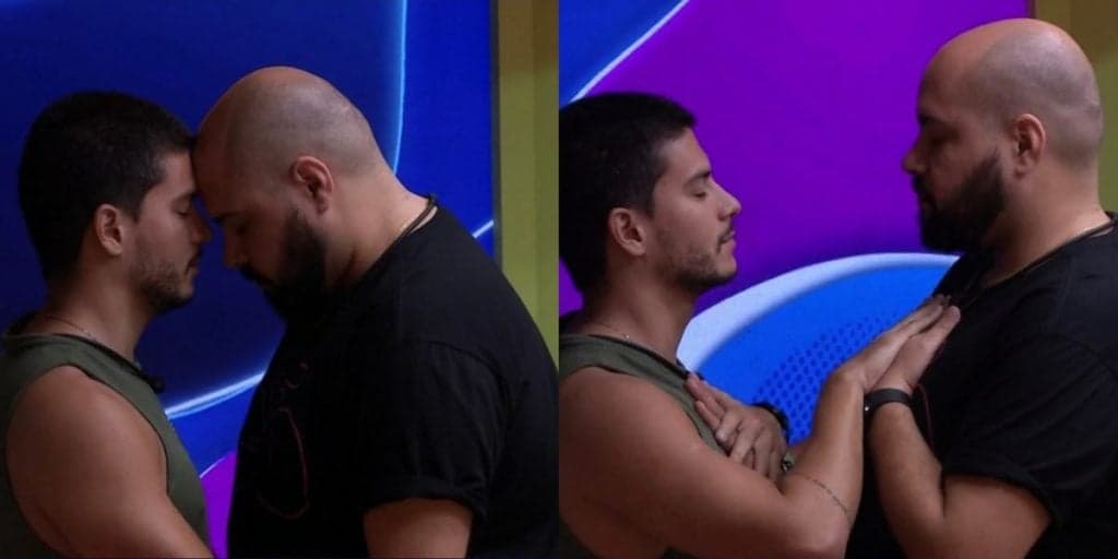 BBB22: Arthur Aguiar e Tiago Abravanel "trocam energia" e viram piada na web