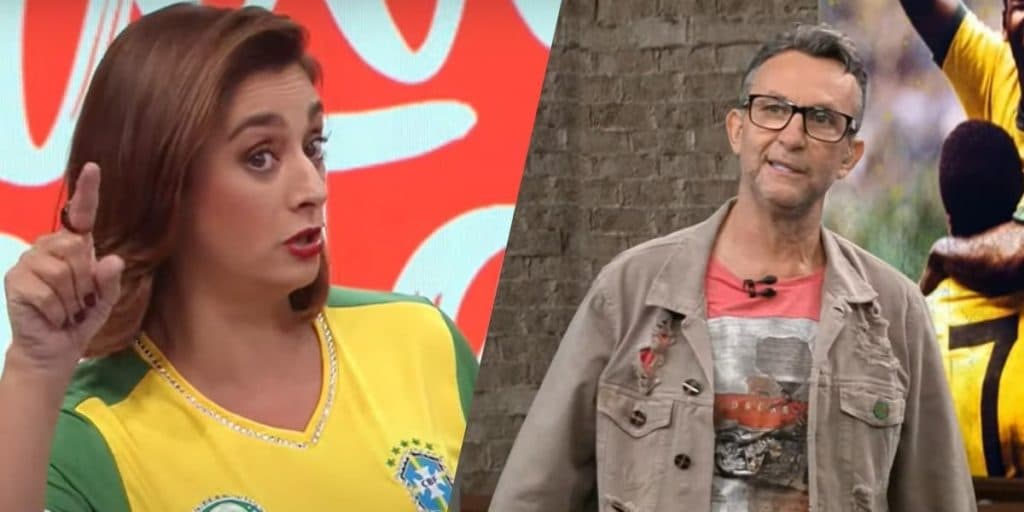 Catia Fonseca e Neto se afrontam na Band ao vivo e apresentadora dispara recado: 'Respeito'