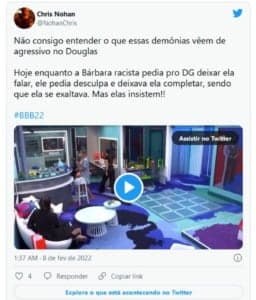Fãs ficaram desapontados com Bárbara (Foto: Reprodução / Twitter)