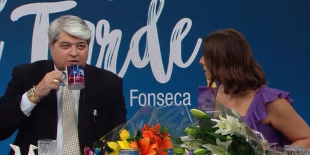 Datena invade programa de Catia, confessa ter passado mal ao vivo na Band e expõe risco de morte: "Não dá"