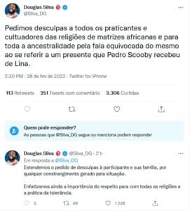Equipe de Douglas se pronunciou no twitter (Foto: Reprodução / Twitter)