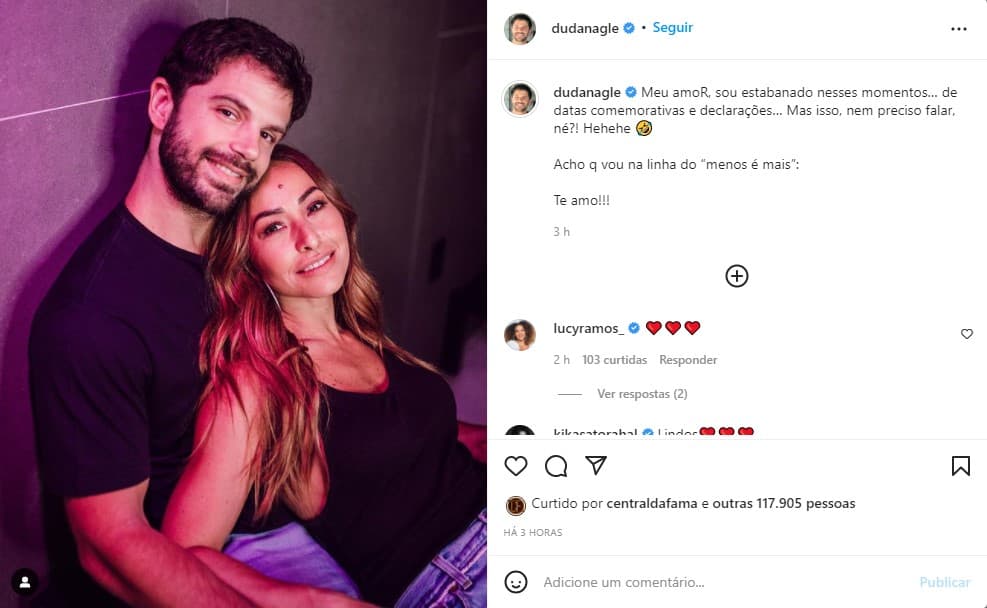 Compartilhamento de Duda Nagle com Sabrina Sato - Foto: Reprodução Compartilhamento de Duda Nagle com Sabrina Sato - Foto: Reprodução