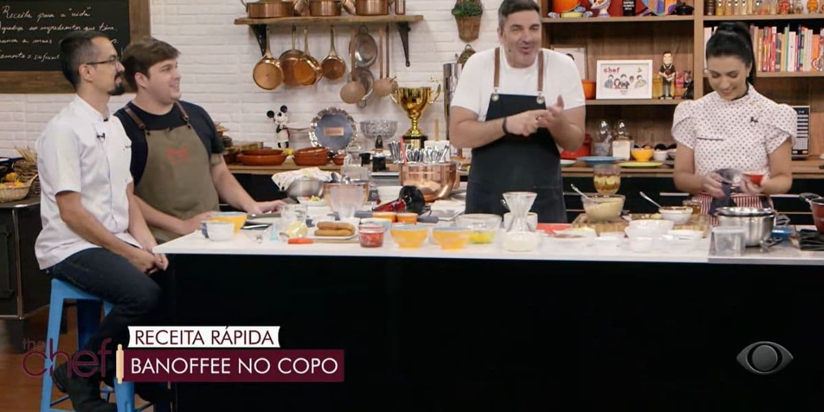 "Acha que ninguém vai ver", Edu Guedes quebra-pau com assistente no The Chef e diretor intervém: "É pra parar"