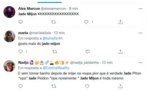 Internautas reagiram sobre o fato ocorrido com a sister durante a Prova do Líder do BBB22 (Foto: Reprodução / Twitter)