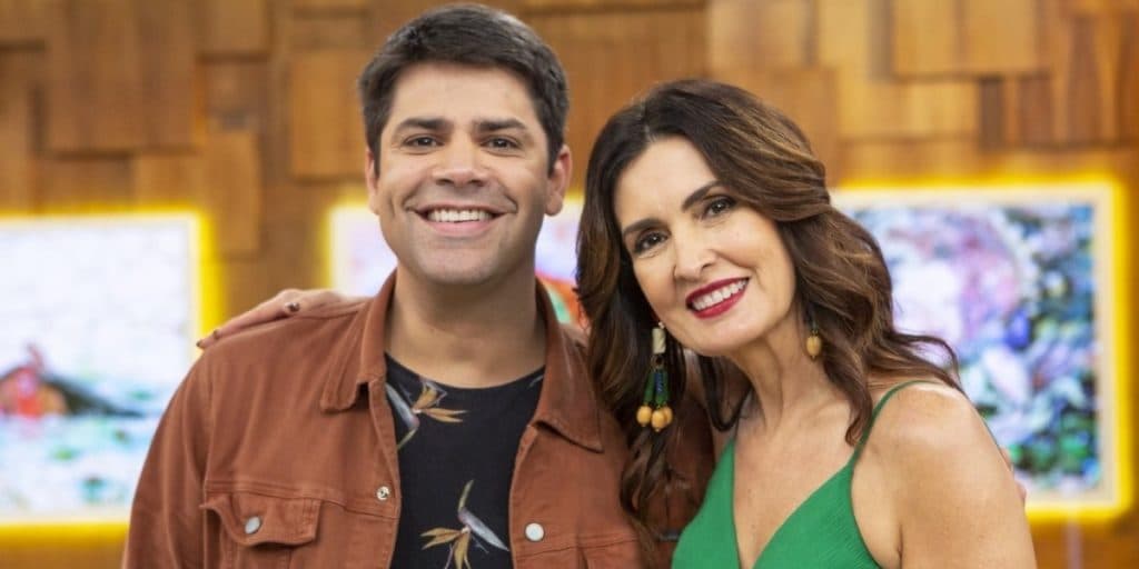 Lair Rennó e Fátima Bernardes (Foto: Divulgação/TV Globo)