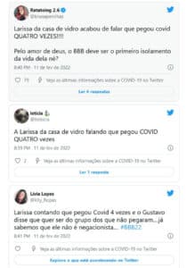 Internautas reagiram a fala polêmica de Larissa (Foto: Reprodução / Twitter) Internautas reagiram a fala polêmica de Larissa (Foto: Reprodução / Twitter)
