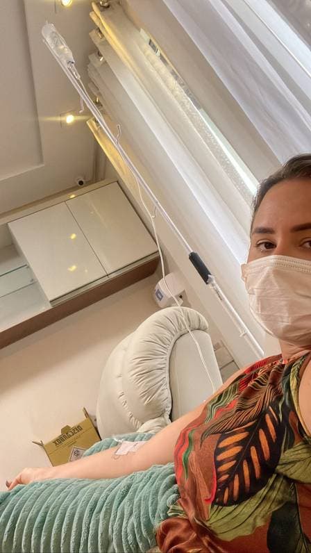 Patrícia Leitte é internada em Fortaleza (arquivo pessoal)