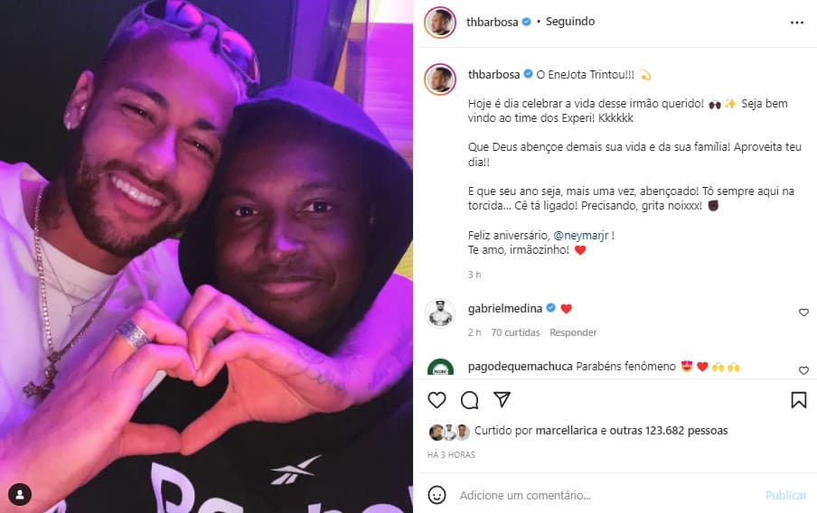 Thiaguinho e Neymar (Foto: Reprodução/ Instagram) Thiaguinho e Neymar (Foto: Reprodução/ Instagram)