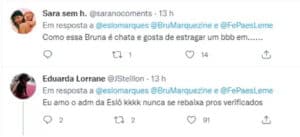 Web repercutiu 'fora' que Bruna Marquezine levou da equipe de Eslô (Foto: Reprodução / Twitter)