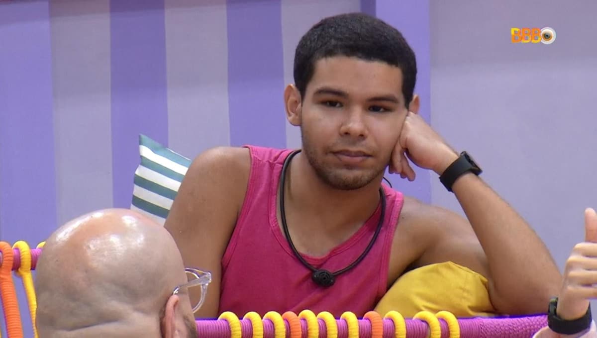 Vyni desabafou com colegas de confinamento do BBB22 (Foto: Reprodução / Globoplay) Vyni desabafou com colegas de confinamento do BBB22 (Foto: Reprodução / Globoplay)