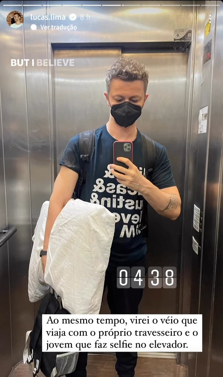 Stories de Lucas Lima (Foto: Reprodução)