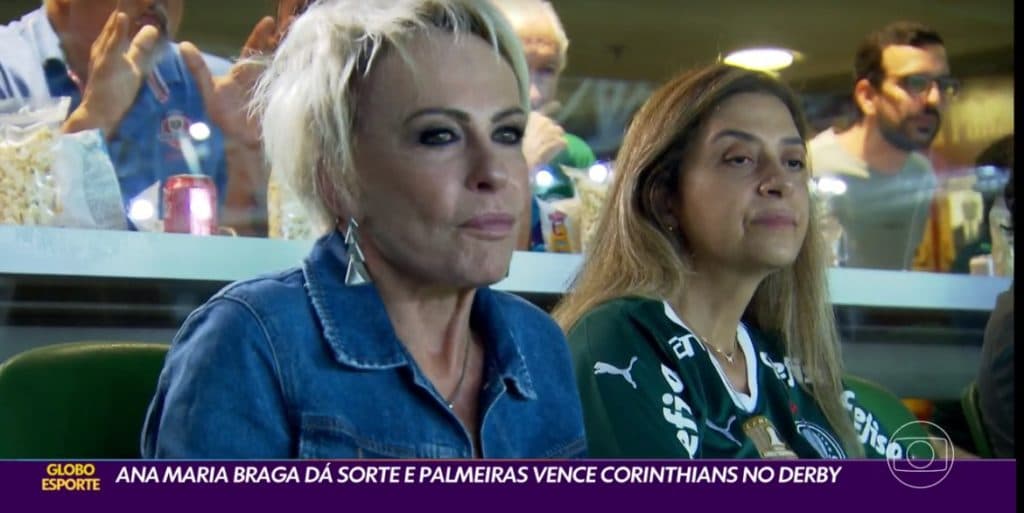 Ana Maria Braga no estádio