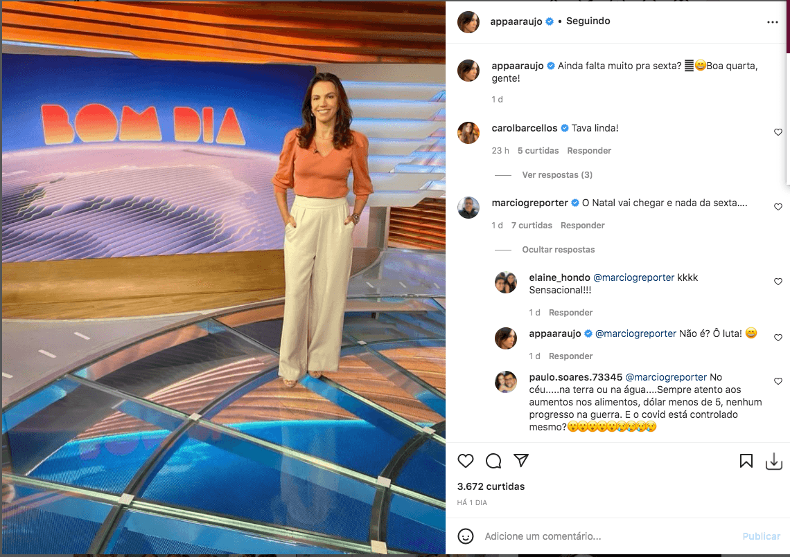 Ana Paula Araújo não esconde desejo de fim no Bom dia Brasil e expõe exaustão na Globo: "Ainda falta muito"