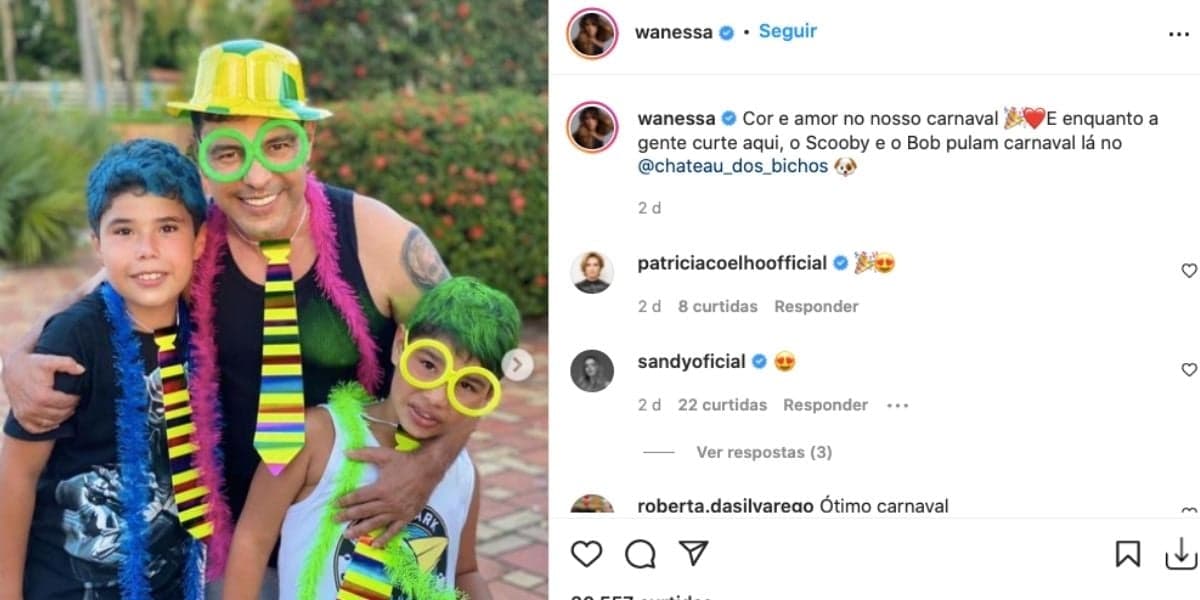 De acordo com cantora, carnaval foi momento de curtir com a família (Reprodução) 