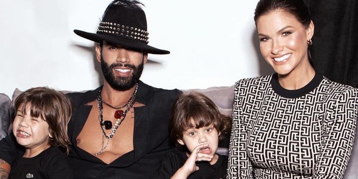 Gusttavo Lima, Andressa Suita e seus dois filhos Gusttavo Lima, Andressa Suita e seus dois filhos