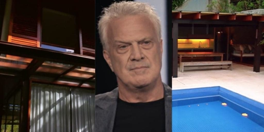 Invadimos a mansão chocante de Pedro Bial, após ele assumir com quem é casado: "Árvore e sofá de 120 mil"