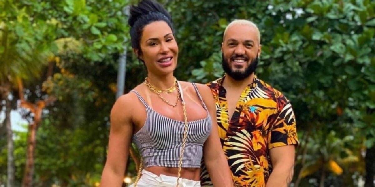 Gracyanne ao lado de Belo (Foto: Divulgação) Gracyanne ao lado de Belo (Foto: Divulgação)
