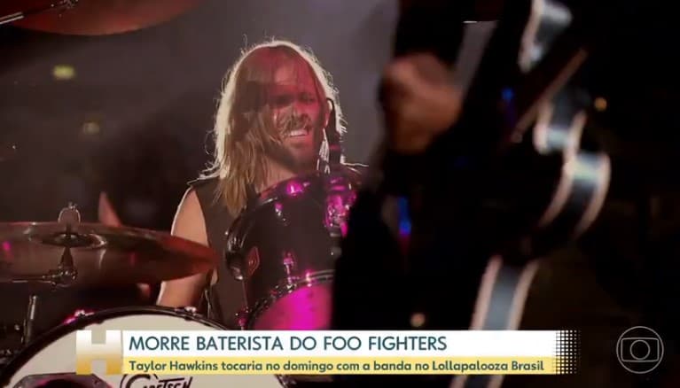 Matéria do JH homenageou o baterista do Foo Fighters