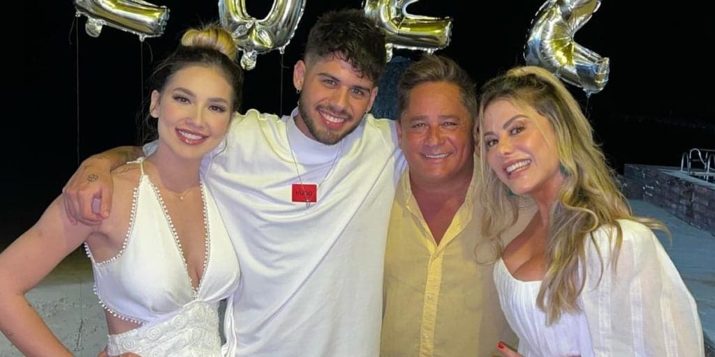 Virgínia é questionada sobre possível gravidez da esposa de Leonardo e diz o que sabe: "Gente...''