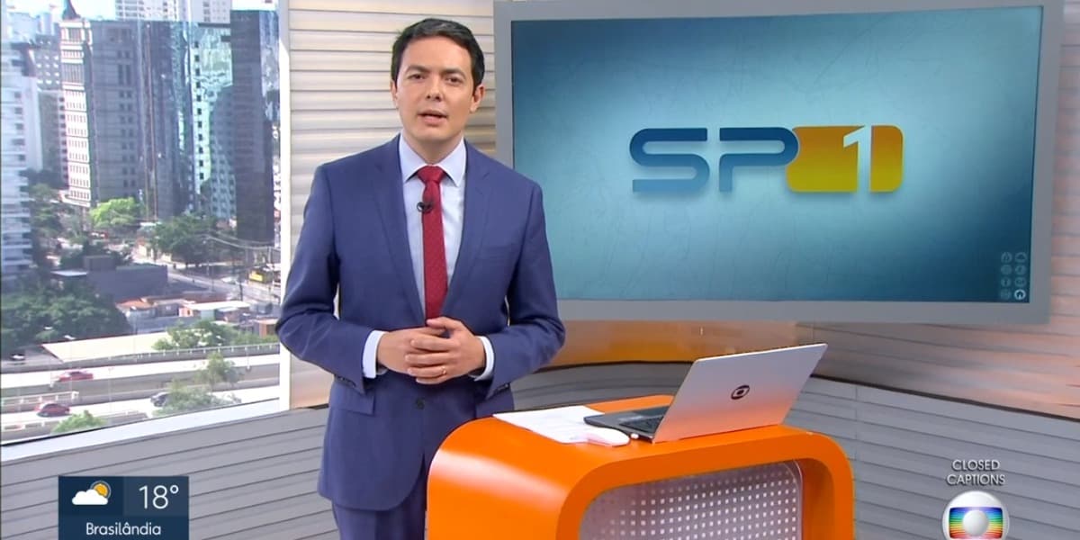 Alan Severiano é âncora titular do "SP1" (Foto: Reprodução/TV Globo)