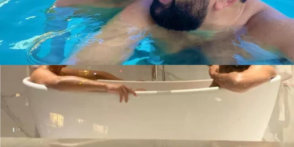 Apresentador da Record de 47 anos tem foto exposta pelado na banheira com o namorado de 21 anos