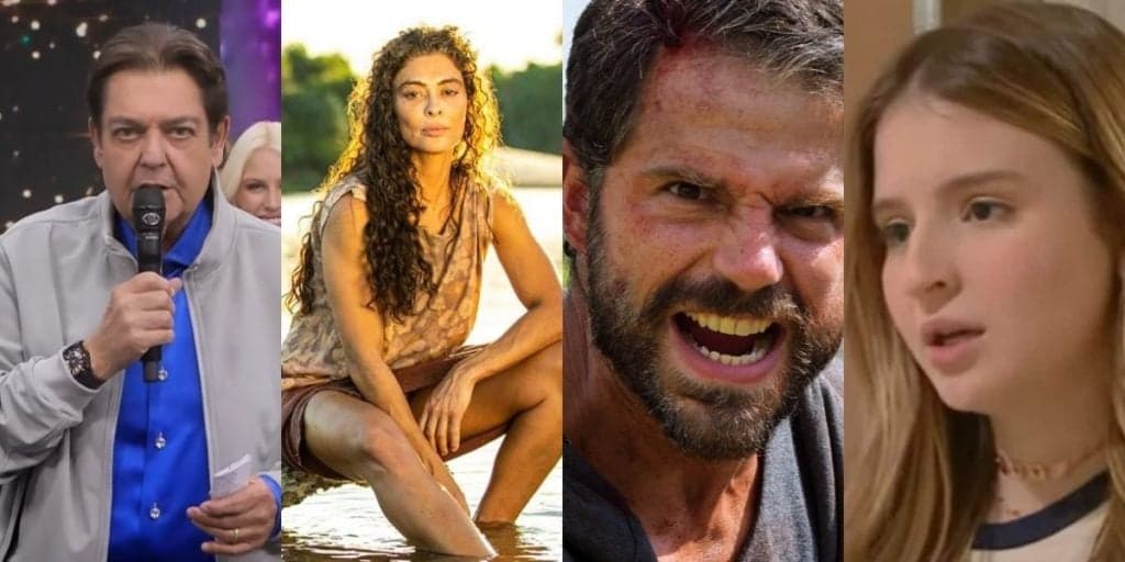 Faustão definha na Band e Globo estraçalha Reis e Poliana Moça com Pantanal: Audiências 28/03