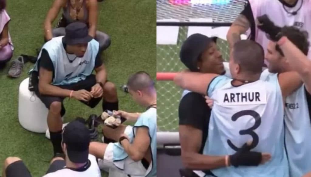 BBB22: Arthur e Paulo André discutem durante ação de patrocinadora: "Para casa do caralh*"