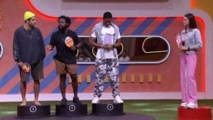BBB22: Segundo pódio de Douglas Silva tem Pedro Scooby e Paulo André; não ganha: Eslovênia (Foto: Reprodução / Globoplay)