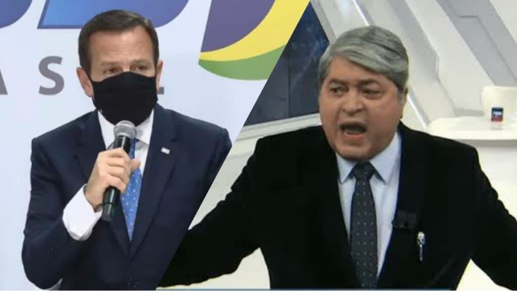 Datena se revolta com anúncio do governador João Doria, cancela aliança e detona: "De traído a traidor"