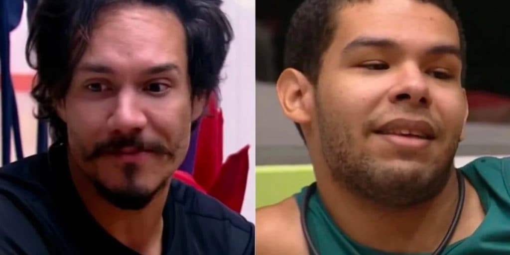 Viny, após supostamente "bater" pra Eliezer no edredom, dispara sobre pênis do amigo: "Compensa"