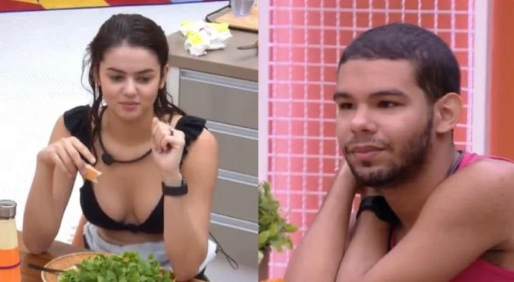 BBB22: Eslô aconselha Vyni sobre sentimentos após conversa com Eliezer: "Cuidado"