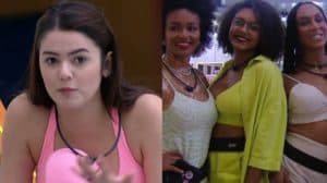 Eslovênia explicou os motivos pelo qual resolveu se aproximar de Lina, Natália e Jessi (Foto: Reprodução / Globoplay)
