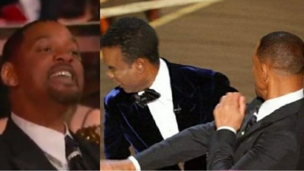 Ao vivo na cerimônia do Oscar, Will Smith dá soco na boca de Chris Rock após piada com sua esposa