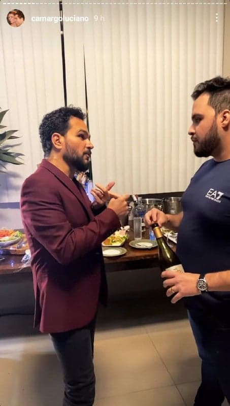 Luciano e Zezé se evitam em show