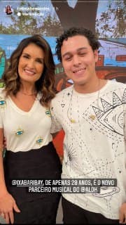 Fátima Bernardes ao lado do novo parceiro de Alok (Foto: Reprodução/ Instagram)