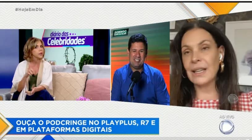 Decisão de Carolina Ferraz repercutiu no Hoje Em Dia-Foto: Reprodução/Record
