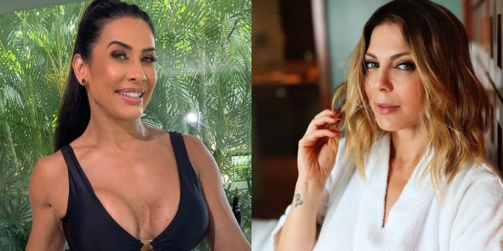 Sheila Mello e Carvalho, ex parceiras, tem vídeo exposto com barraco, tapa na cara e até gente segurando